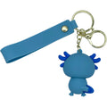 Axolotl Schlüsselanhänger Kawaii Blau