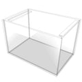 Vollglasaquarium mit Querstreben